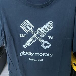eBay Motors Black Graphic T-Shirt